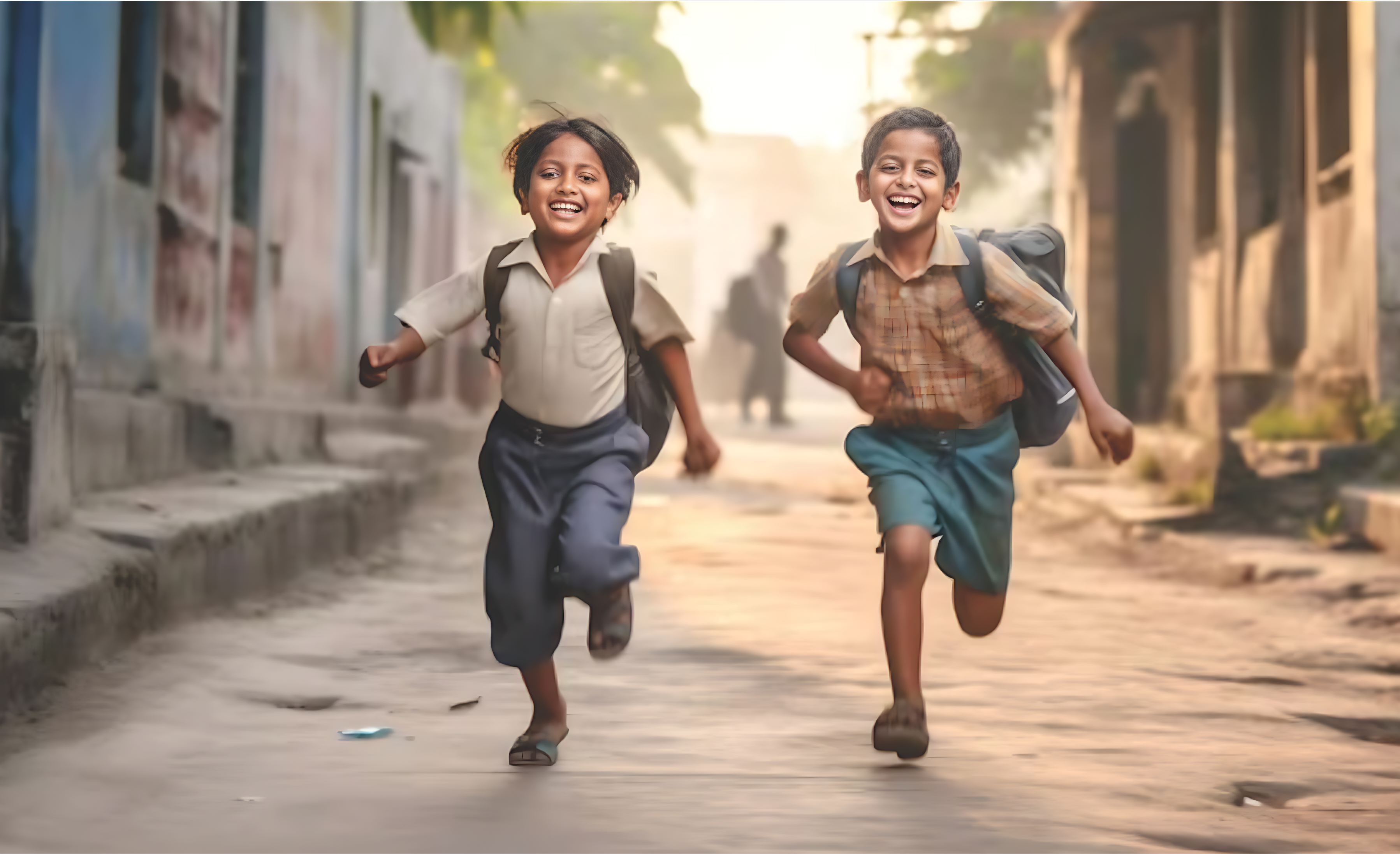 Children Running